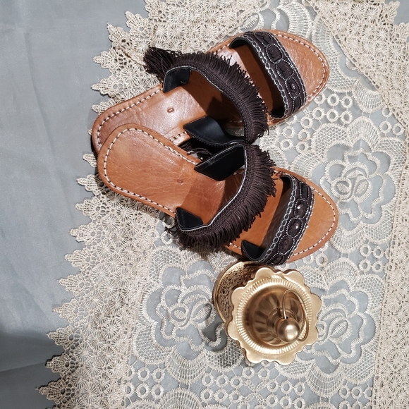 Leather handmade artisan sandals - Picture 4 of 6